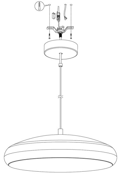 Eglo 98046 - Lustră LED RGB reglabilă suspendată pe cablu RIODEVA-C LED/27W/230V