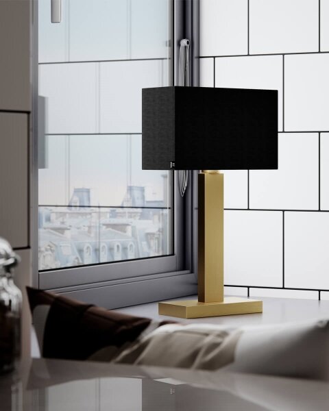 Lampă de masă PRIME ByRydens 4002680-6512 - 1xE27/5W/230V, negru/auriu