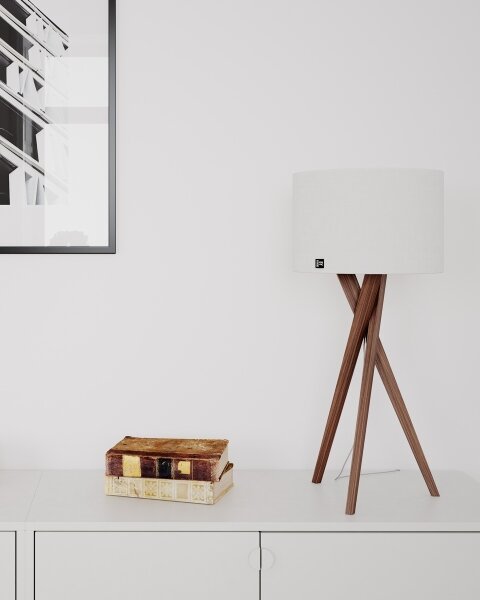 ByRydens Lampă de masă VEGA 1xE27/8W/230V, alb/nuc (4002720-6003)