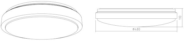 APLED - Plafonieră LED LENS PP TRICOLOR LED/36W/230V IP41 2520lm
