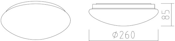 APLED - Plafonieră LED LENS P TRICOLOR LED/12W/230V IP41 825lm