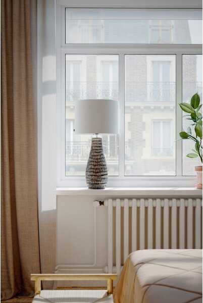 ByRydens 4002770-5500 - Lampă de masă BARTHA 1xE27/8W/230V, bej