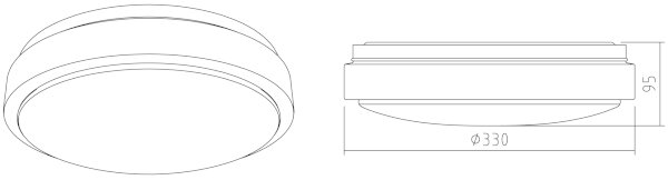 APLED - Plafonieră LED LENS R TRICOLOR LED/18W/230V IP41 1210lm