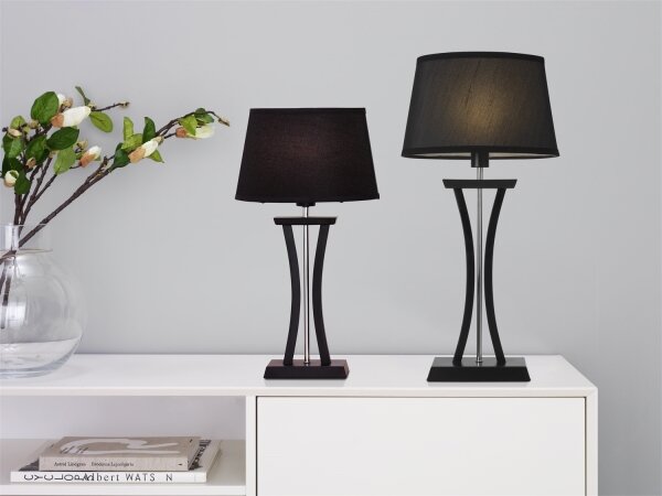 Cottex B2429SV - Lampă de masă NEW CHELSEA 1xE14/40W/230V, neagră