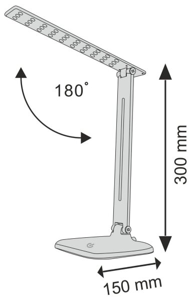 LED Lampă de masă dimmabilă cu touch JOWI LED/9W/230V alb