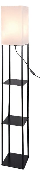 Brilagi - Lampă de podea cu polițe GRADUS 1xE27/40W/230V 150 cm negru/alb