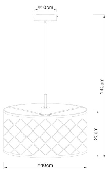 Globo 15229H - Lustră pe cablu CLARKE 1xE27/60W/230V