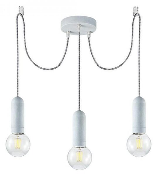 Leuchten Direkt 14776-22 - Lustră pe cablu TURN ME 3xE27/60W/230V