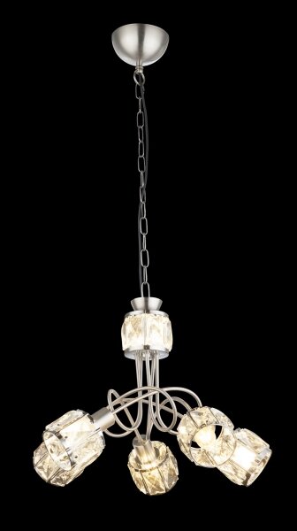 Globo 54356-5H - Candelabru LED KRIS 5xE14/40W/230V + LED/5W pe șir
