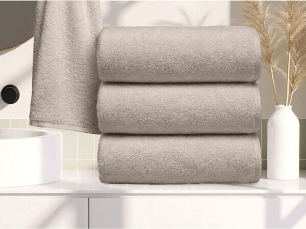 Prosop NORIELLE 70x140 cm bej, 100% bumbac