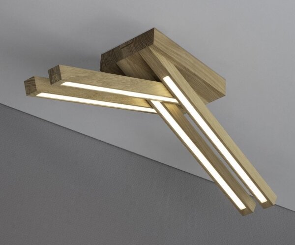 Spot-Light 2246474 - Plafonieră aplicată LED LINUS 4xLED/4,5W/230V stejar mat