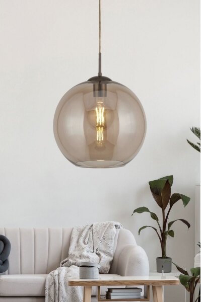 Searchlight 1632AM - Lustră pe cablu BALL 1xE27/60W/230V maro