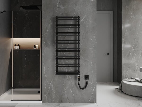 Mexen Saturn, element electric de încălzire 1200 x 500 mm, 600 W, negru, W108-1200-500-2600-70