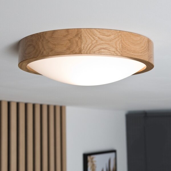 Lustr OAK SLIM 1xE27/60W/230V stejar, pr. 27 cm