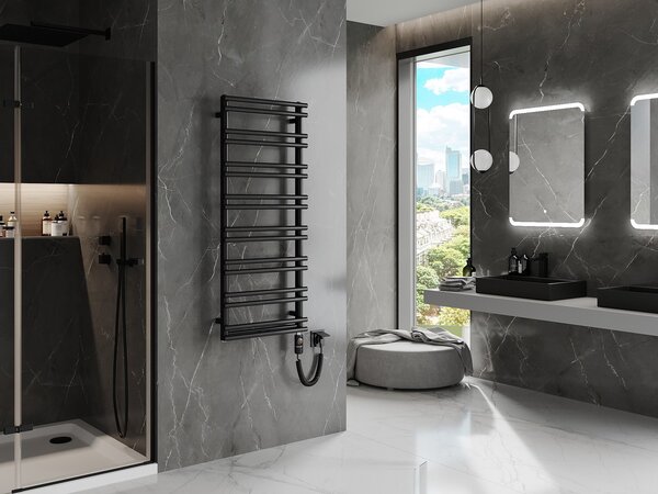 Mexen Saturn, element electric de încălzire 1200 x 500 mm, 600 W, negru, W108-1200-500-2600-70