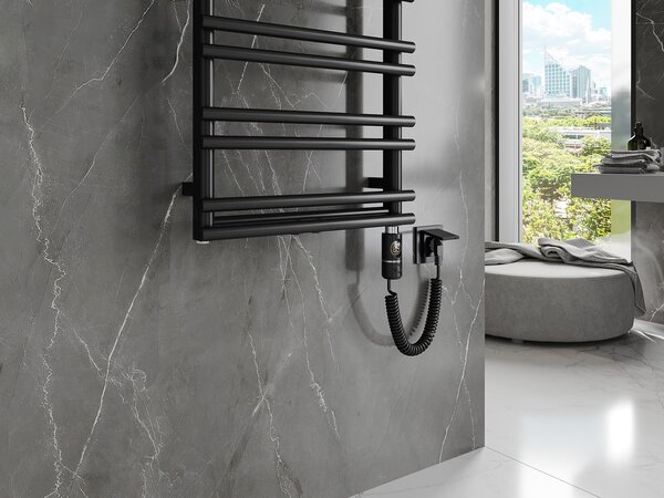 Mexen Saturn, element electric de încălzire 1200 x 500 mm, 600 W, negru, W108-1200-500-2600-70