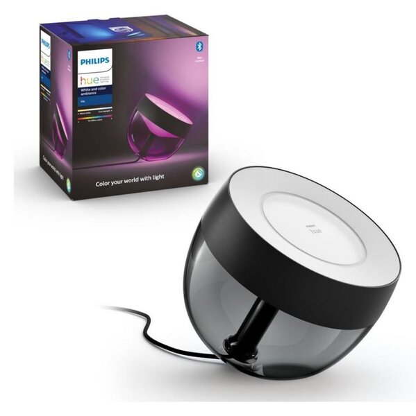 Philips Hue IRIS LED 8,2W 230V lampă de birou RGB cu dimmer negru