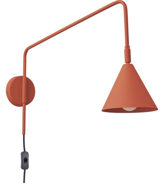 Lampă de perete Sollux SL.1701 NOX 1xE14/10W/230V portocaliu