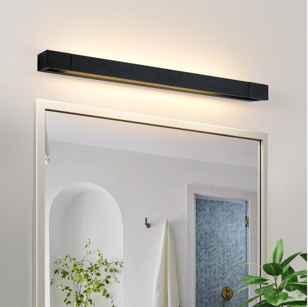 Brilagi-LED Iluminare pentru oglindă de baie AQUA LINE LED/18W/230V 60 cm IP44 negru