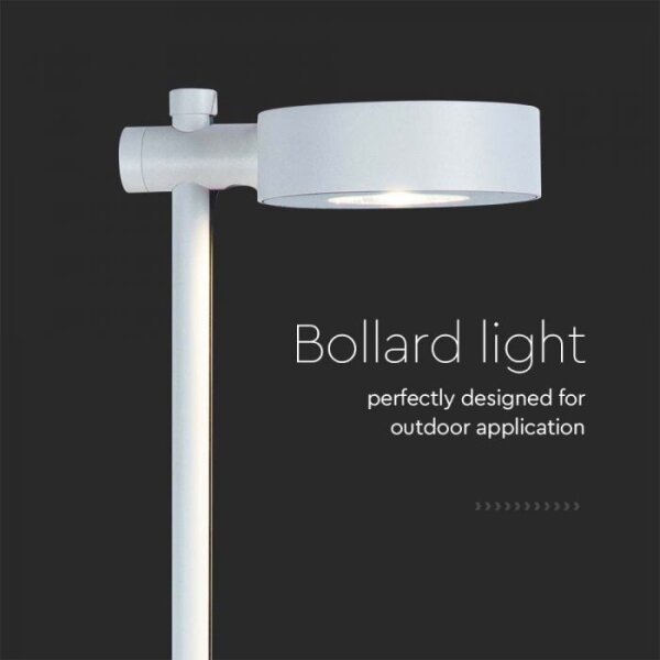Lampă LED de exterior, 7 W, 230 V, 3000 K, IP65, albă, 102 cm