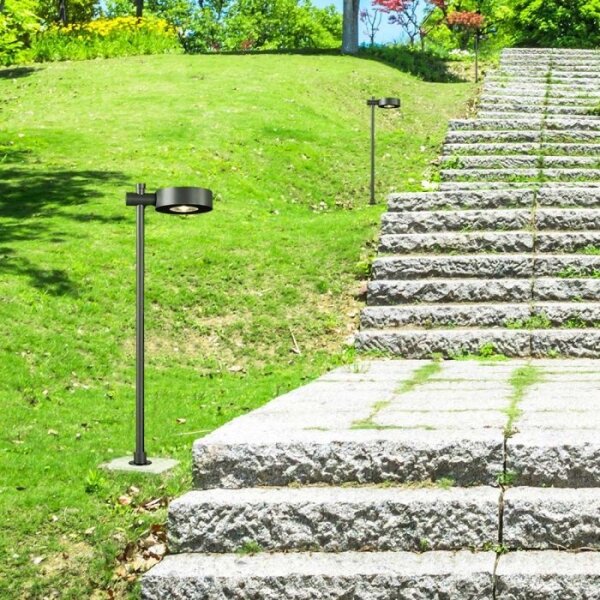 Lampă LED de exterior, 7 W, 230 V, 3000 K, IP65, neagră, 102 cm