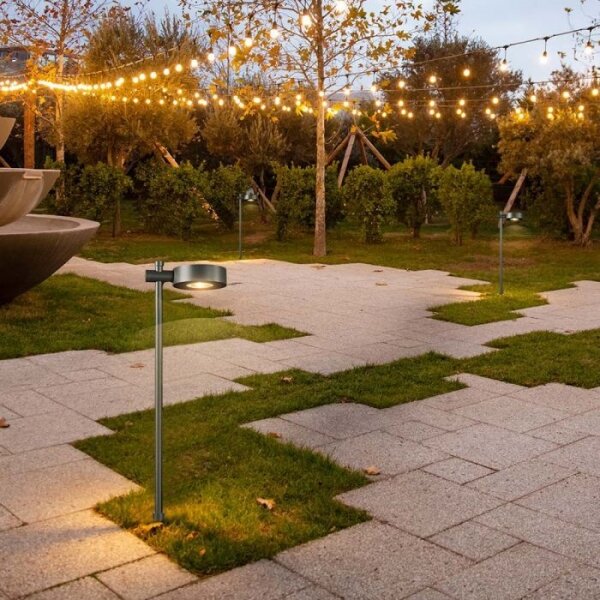 Lampă LED de exterior, 7 W, 230 V, 3000 K, IP65, neagră, 102 cm