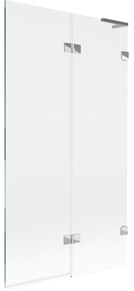 Mexen Lunar L, paravan de cadă cu 2 aripi, dreapta, 100 x 150 cm, sticlă transparentă, crom, 897L-100-100-01-00-P