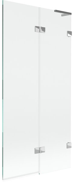 Mexen Lunar L, paravan de cadă cu 2 aripi dreapta 90 x 150 cm, sticlă transparentă, crom, 897L-090-100-01-00-P