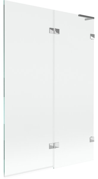 Mexen Lunar L, paravan de cadă cu 2 aripi, dreapta, 120 x 150 cm, sticlă transparentă, crom, 897L-120-100-01-00-P