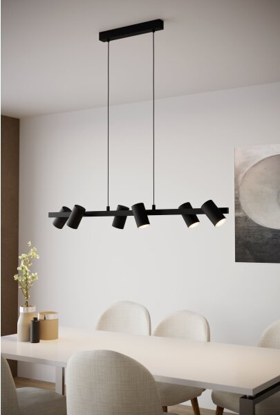 Eglo 99464 - Lustră pe cablu GATUELA 6xE14/25W/230V