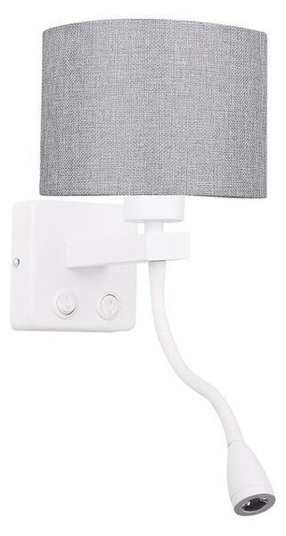 Corp de iluminat LED flexibil POLO 1xE27/40W+LED/2W 230V alb