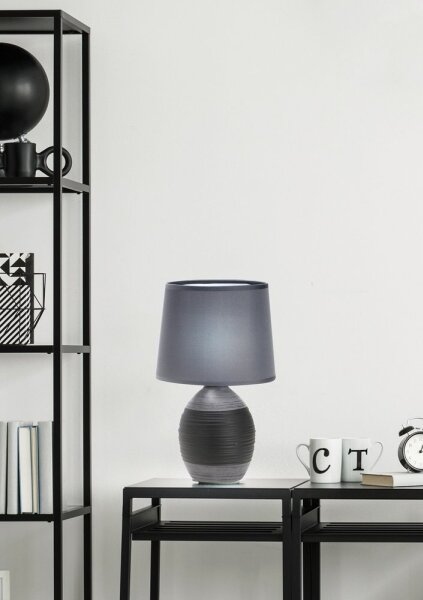 Lampă de masă AMBON 1xE14/40W/230V negru