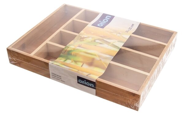 Organizator din bambus pentru tacâmuri pentru sertar 26 x 35 cm - Orion