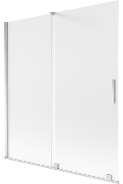 Mexen Velar, paravan de baie glisant cu 2 aripi 150 x 150 cm, sticlă mată 8 mm, crom, 896-150-000-31-01