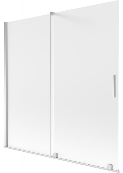 Mexen Velar, paravan de baie glisant cu 2 aripi 160 x 150 cm, sticlă mată 8 mm, crom, 896-160-000-31-01