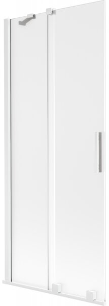 Mexen Velar, paravan de baie glisant cu 2 aripi 80 x 150 cm, sticlă mată 8 mm, alb mat, 896-080-000-31-20