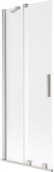 Mexen Velar, paravan de baie glisant cu 2 aripi 70 x 150 cm, sticlă mată 8 mm, oțel periat, 896-070-000-31-97