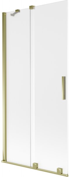Mexen Velar, paravan de baie glisant cu 2 aripi 90 x 150 cm, sticlă mată 8 mm, auriu strălucitor, 896-090-000-31-50