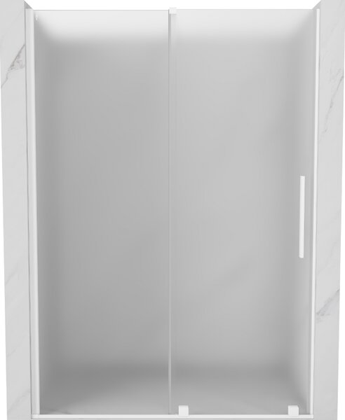 Mexen Velar, usa de dus culisanta pentru deschidere 140 cm, sticla mat 8 mm, alb mat, 871-140-000-31-20