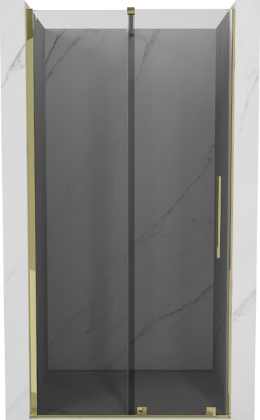 Mexen Velar, usa de dus culisanta pentru deschidere 100 cm, sticla gri 8 mm, auriu lucios, 871-100-000-41-50