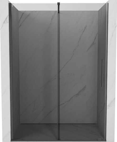 Mexen Velar, usa de dus culisanta pentru deschidere 140 cm, sticla gri 8 mm, grafit lustruit, 871-140-000-41-66