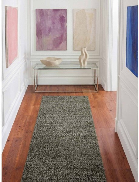 Covor tip traversă verde țesut manual din material bouclé 80x200 cm Notting Hill Portobello – Ted Baker