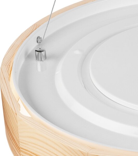 Lustr NATURAL 3xE27/60W/230V, 47 cm, lemn de pin