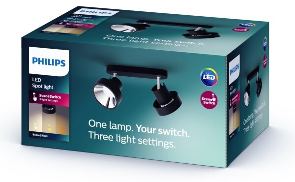 Spot LED dimabil BUKKO 2xLED/4,5W/230V Philips 50602/30/P0