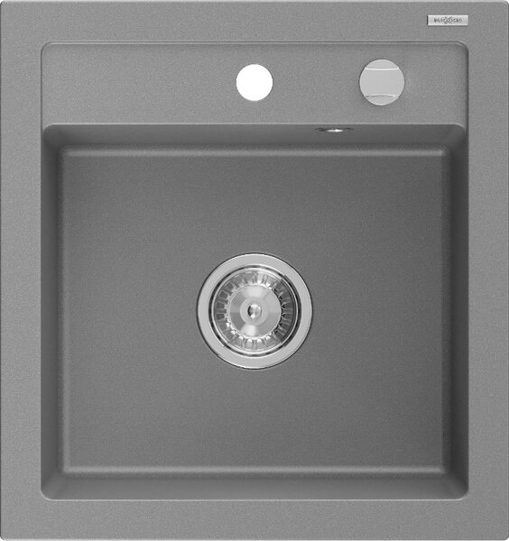 Mexen Vito - chiuveta granit 52.0x49.0cm, 1 camera, gri, 6503521000-71