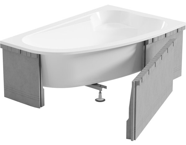 Mexen X-ST, capac din polistiren pentru cada de colt 240 cm, alb, 55022-00