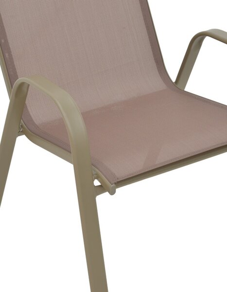 Scaun de Gradina Model Calan, Champagne, 55x75x90 cm