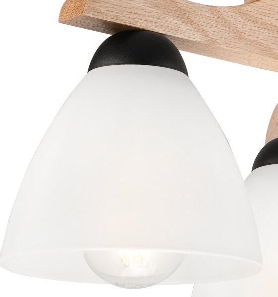 Lustră aplicată ADRIANO 3xE27/60W/230V stejar