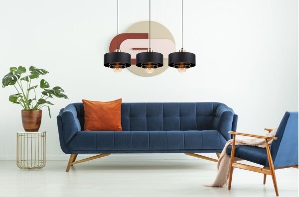 Lustră pe cablu VEST 3xE27/60W/230V