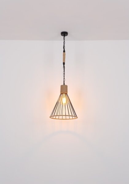 Lustră pe lanț Globo 15676H1 HALIA 1xE27/60W/230V
